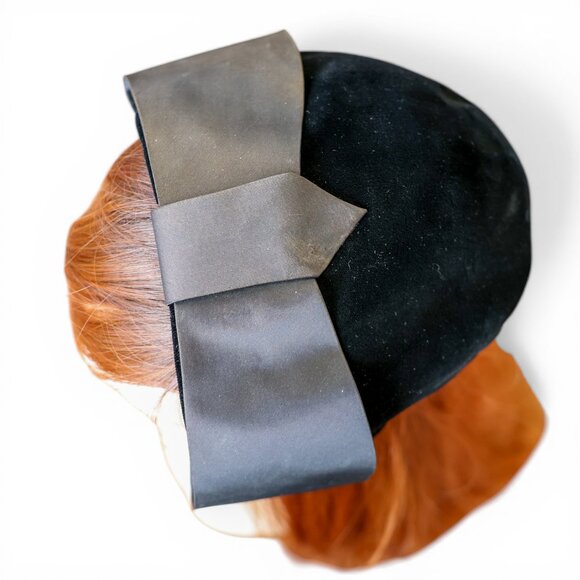 Vintage Velvet Hat Lot – 10 Mid-Century Styles